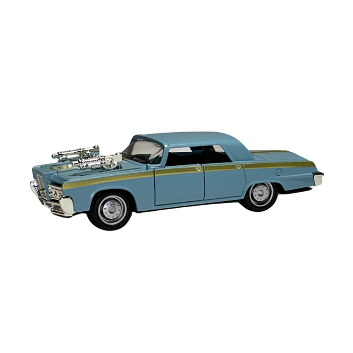 Classic Vintage Die-Cast Car Model 1:32 Scale – Blue Collectible Retro Car