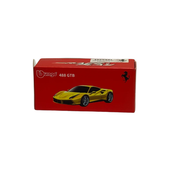 Ferrari 488 GTB Yellow Die-Cast Model Car | Premium Sports Car Collectible Toy