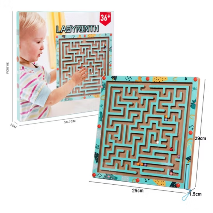 3D Labyrinth Maze Puzzle Cube – Educational Brain Teaser & Skill-Building Toy for Kids (3 Years+)