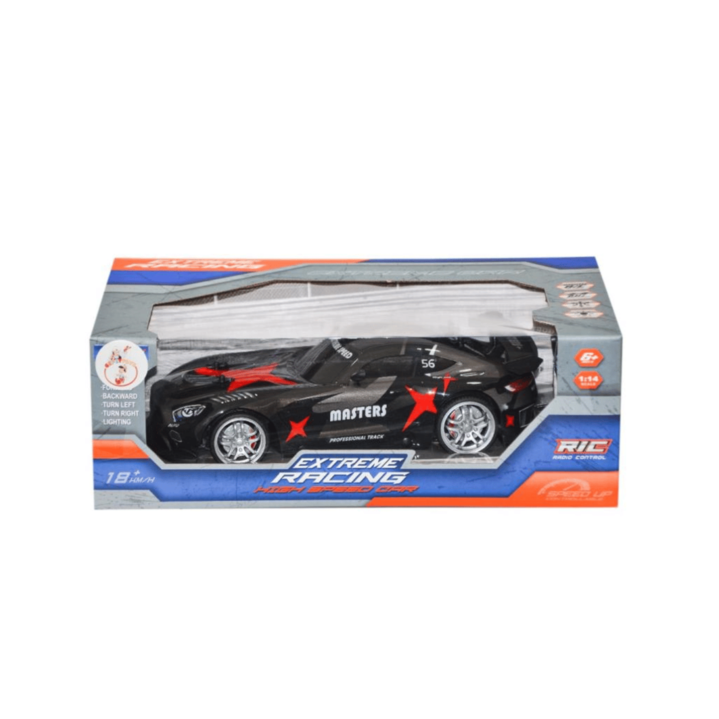 Extreme Racing High-Speed Remote Control Car (Black)