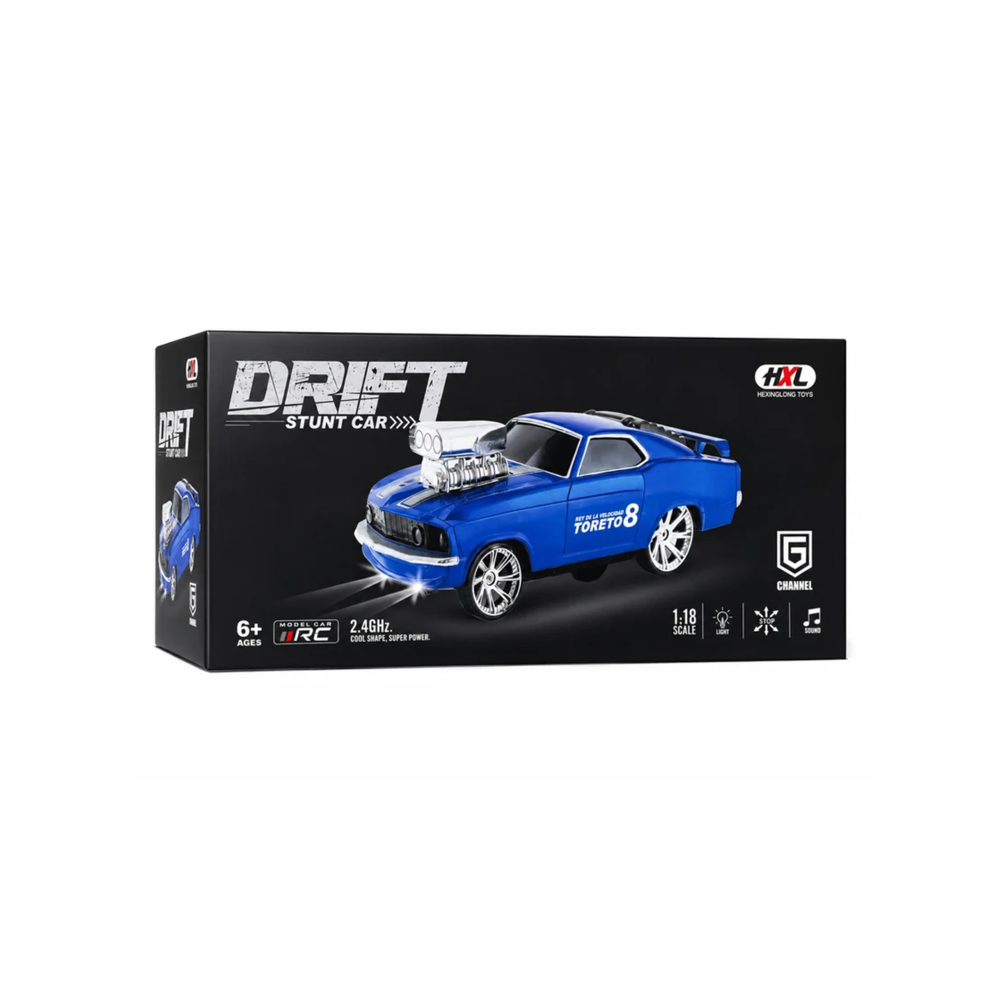 Drift Stunt RC Car (1:18 Scale) - Hexinglong Toys