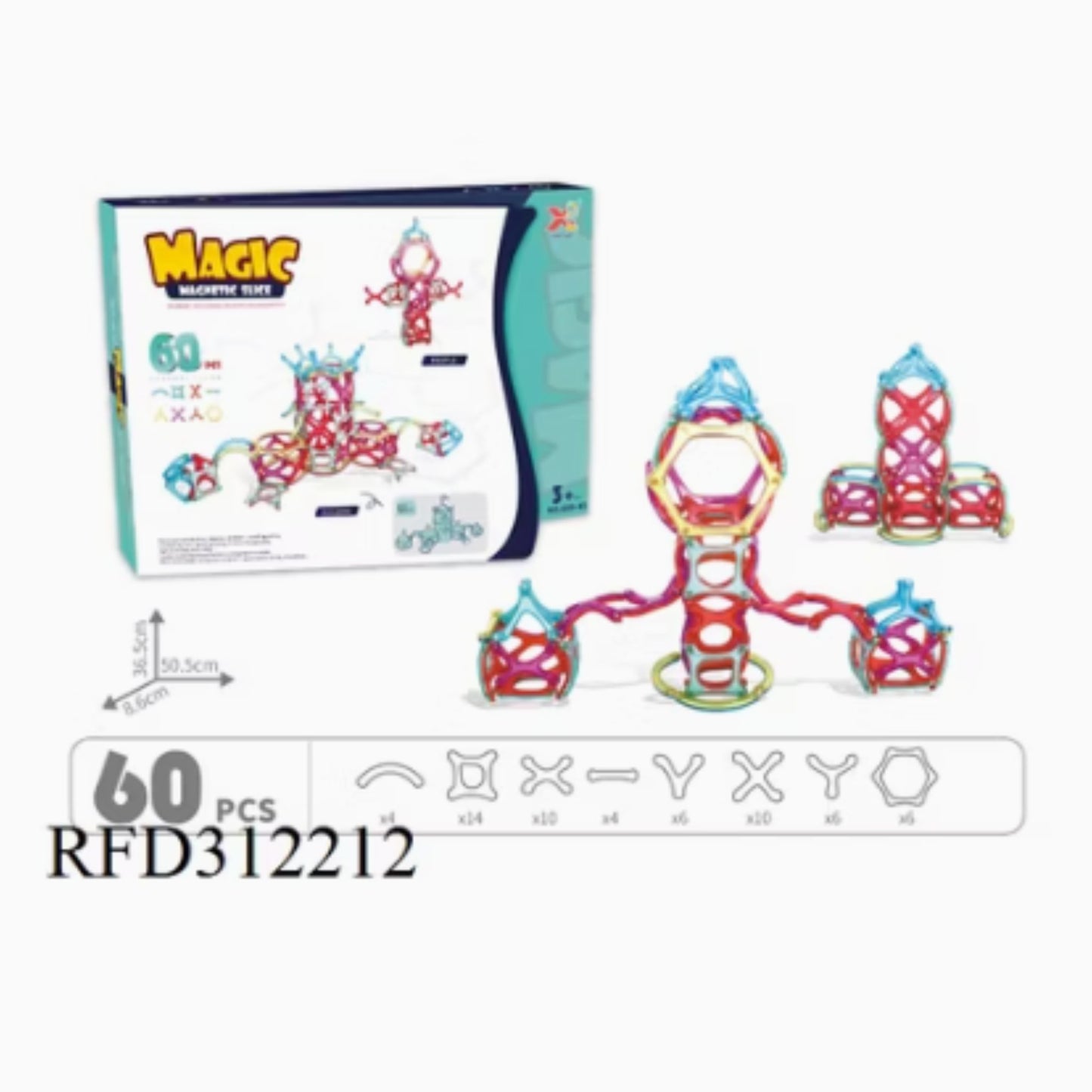 Magic Magnetic Slice - Magnetic Building Blocks Set (Xinlebei Edition)