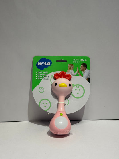 Mini Rattle Pink Toy | Baby Musical Rattle Toy for Early Learning & Play