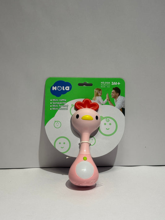 Mini Rattle Pink Toy | Baby Musical Rattle Toy for Early Learning & Play