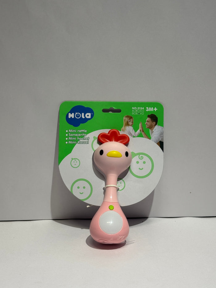 Mini Rattle Pink Toy | Baby Musical Rattle Toy for Early Learning & Play
