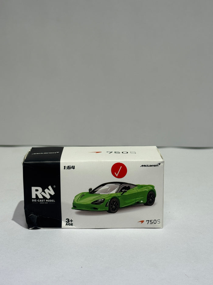 McLaren 750S Green Die-Cast Model Car | Premium Supercar Collectible Toy