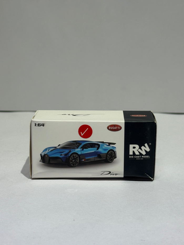 Bugatti Divo Blue Die-Cast Model Car | Premium Hypercar Collectible Toy