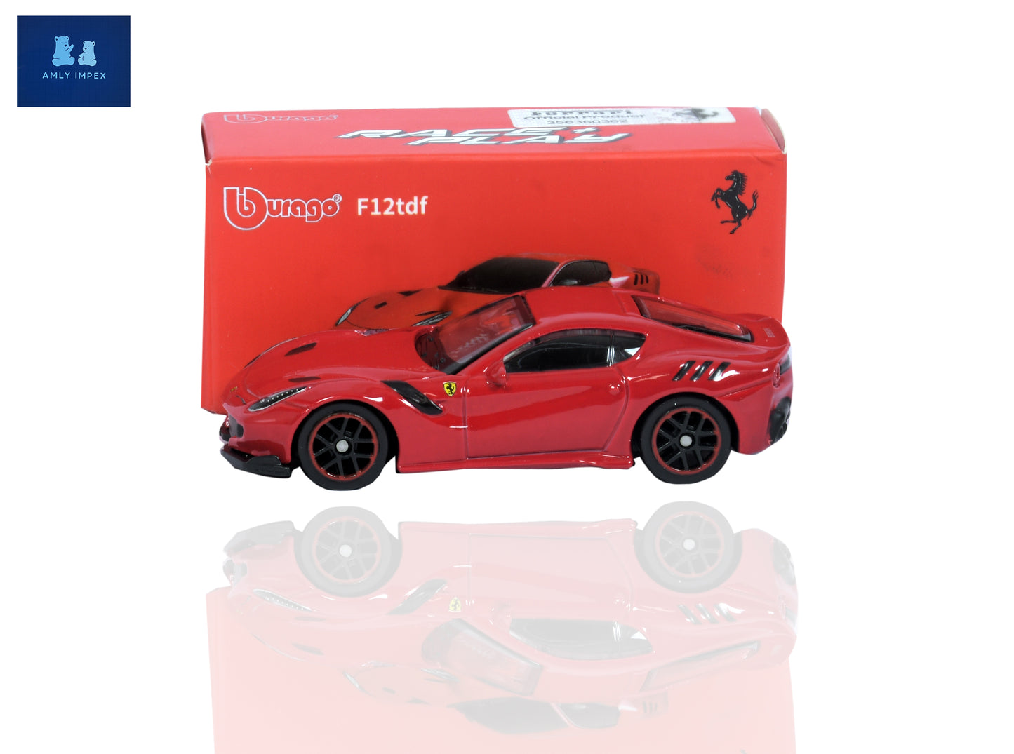 Ferrari F12tdf Red Die-Cast Model Car | Premium Sports Car Collectible Toy