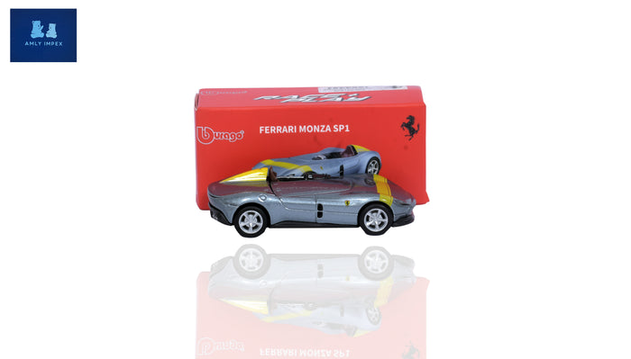 Ferrari Monza SP1 Grey Die-Cast Model Car | Premium Luxury Sports Car Collectible