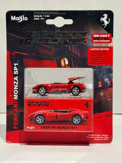 Ferrari Monza SP1 Red Die-Cast Model Car | Premium Luxury Sports Car Collectible Toy
