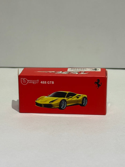 Ferrari 488 GTB Yellow Die-Cast Model Car | Premium Sports Car Collectible Toy