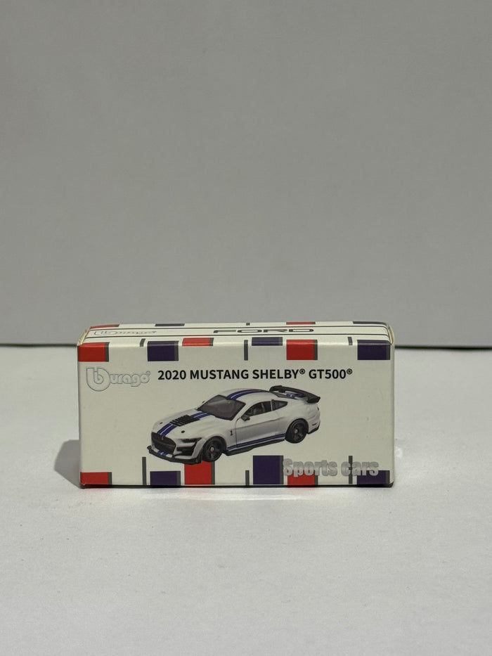 2020 Mustang Shelby GT500 White Die-Cast Model Car | Premium Muscle Car Collectible Toy