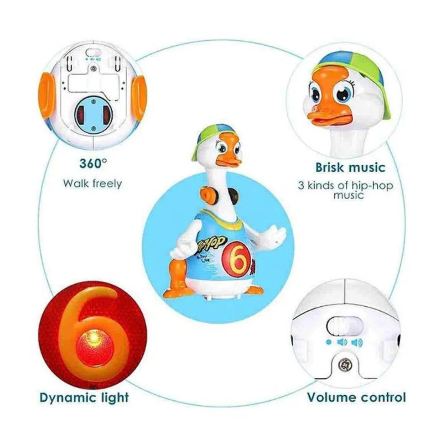 Swing Goose Musical Interactive Hip-Hop Dancing Toy (Age 18M+)