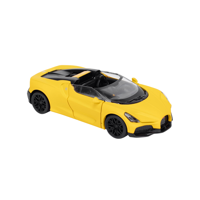Bugatti Mistral Yellow Die-Cast Model Car | Premium Roadster Hypercar Collectible Toy