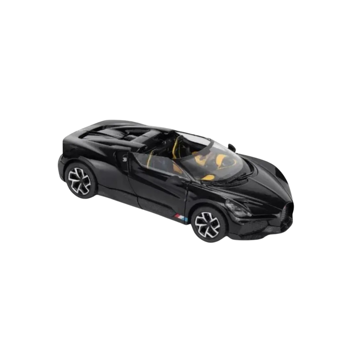 Bugatti Mistral Black Die-Cast Model Car | Premium Roadster Hypercar Collectible Toy