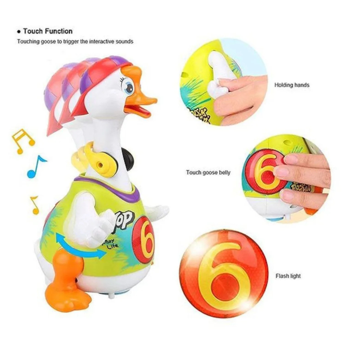 Swing Goose Musical Interactive Hip-Hop Dancing Toy (Age 18M+)