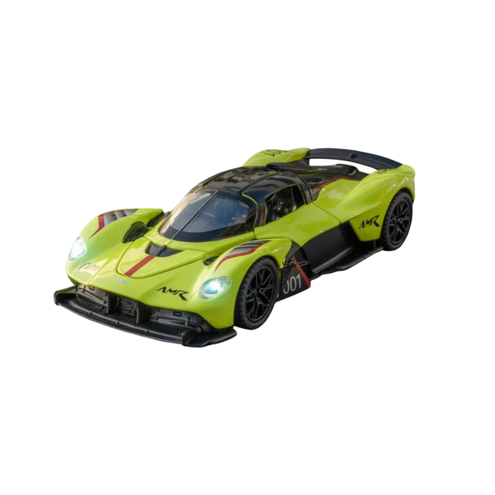Aston Martin Valkyrie Light Green Die-Cast Model Car | Premium Hypercar Collectible Toy