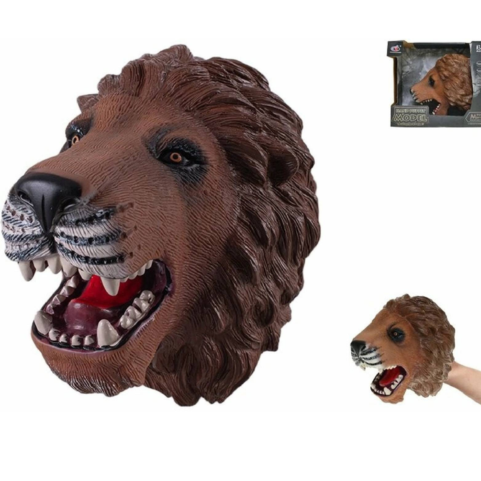 ZHONGJIEMING Lion Hand Puppet | Soft Plush Animal Hand Puppet Toy for Kids