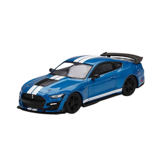 2021 Mustang Shelby GT500 Blue Die-Cast Model Car | Premium Muscle Car Collectible Toy