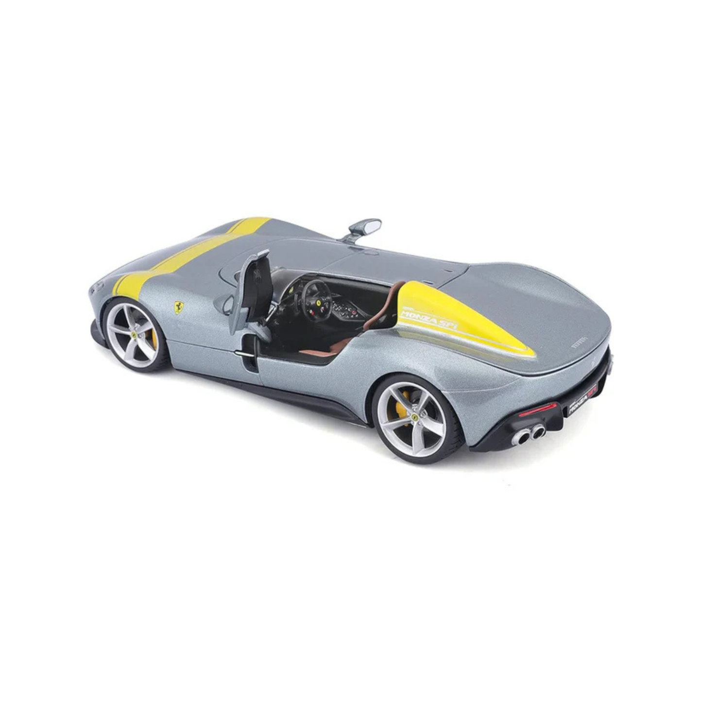 Ferrari Monza SP1 Grey Die-Cast Model Car | Premium Luxury Sports Car Collectible Toy