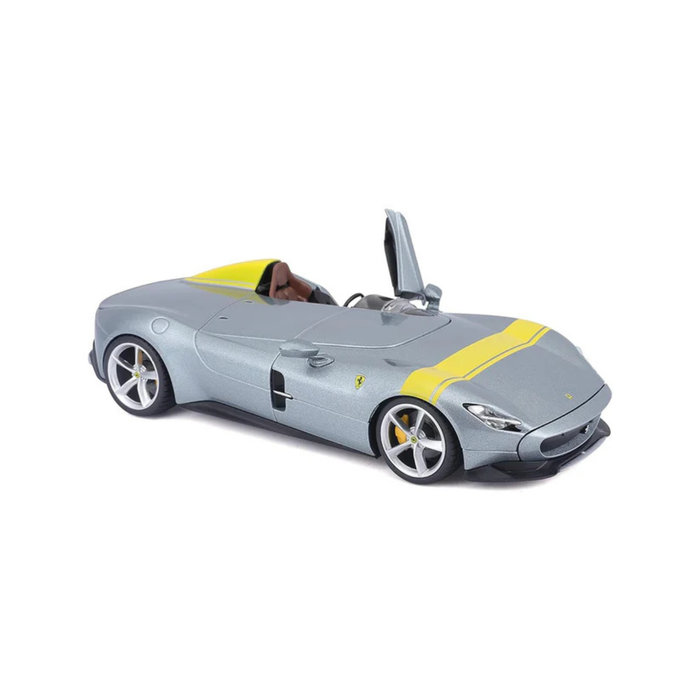 Ferrari Monza SP1 Grey Die-Cast Model Car | Premium Luxury Sports Car Collectible Toy