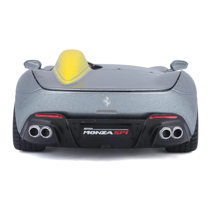 Ferrari Monza SP1 Grey Die-Cast Model Car | Premium Luxury Sports Car Collectible Toy
