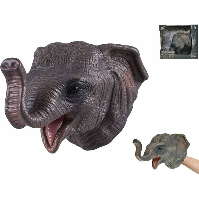 ZHONGJIEMING Elephant Hand Puppet | Soft Plush Animal Hand Puppet Toy for Kids