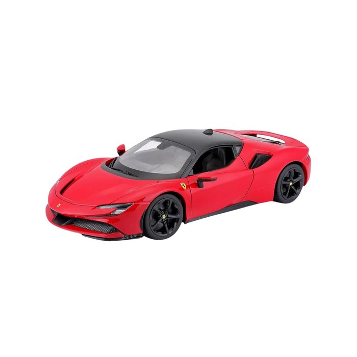 Ferrari SF90 Stradale Red Die-Cast Model Car | Premium Hybrid Supercar Collectible Toy