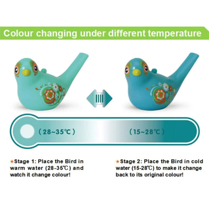 Aqua Water Bird Red Whistle Toy | Colorful Musical Water Bird for Kids