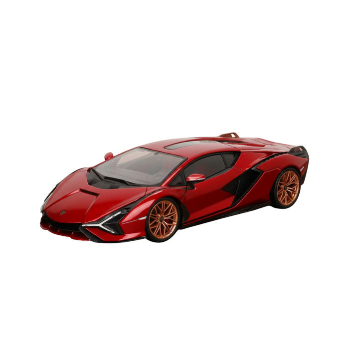 Lamborghini Sian FKP 37 Red Die-Cast Model Car | Premium Hybrid Supercar Collectible Toy