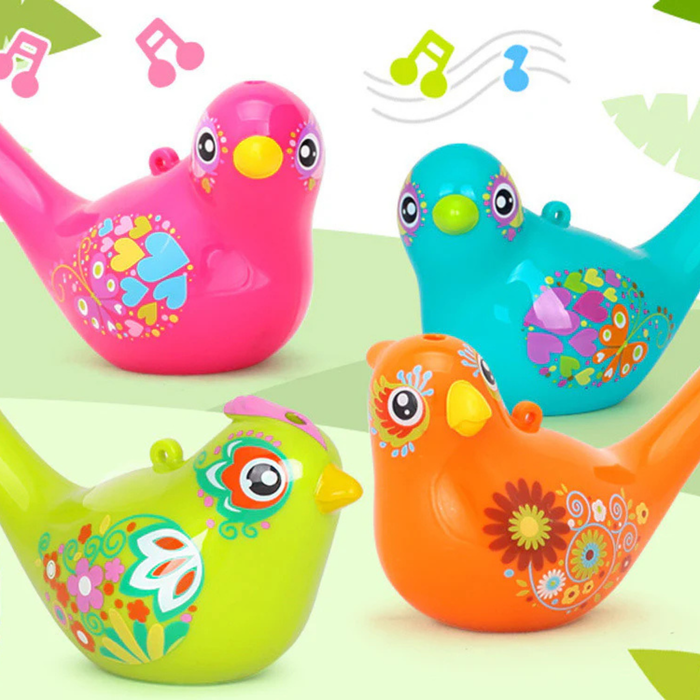 Colour Changing Bird Whistle Green Toy | Musical Water Bird Whistle for Kids