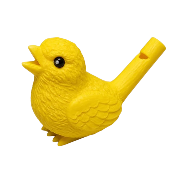 Colour Changing Bird Whistle Dark Yellow Toy | Musical Water Bird Whistle for Kids