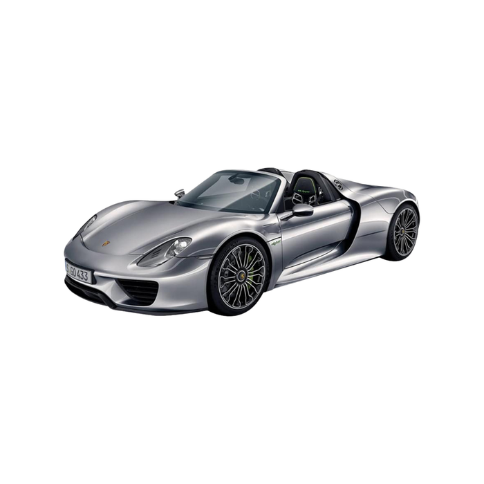 Porsche 918 Spyder Grey Die-Cast Model Car | Premium Hybrid Supercar Collectible Toy