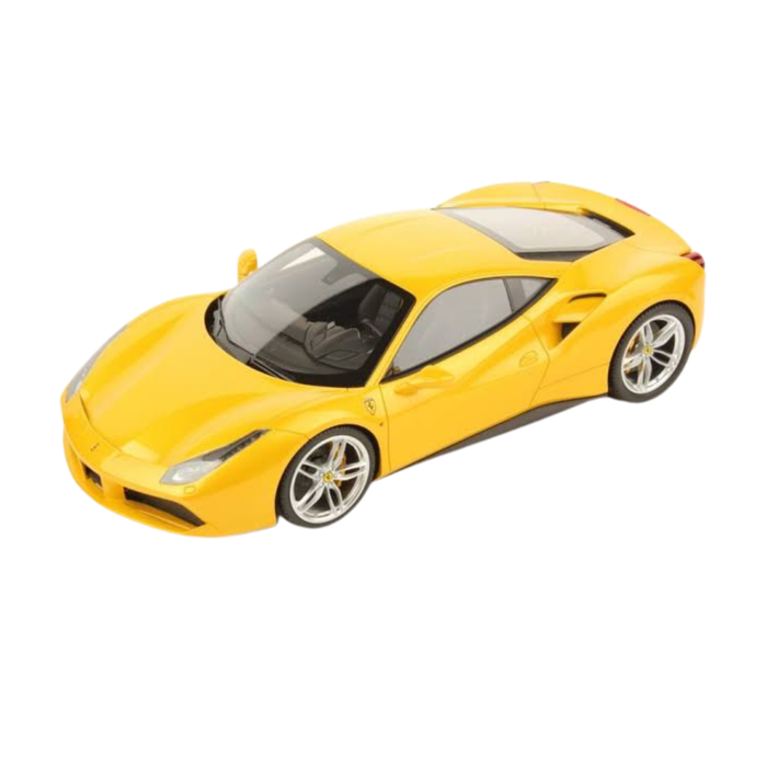 Ferrari 488 GTB Yellow Die-Cast Model Car | Premium Sports Car Collectible Toy